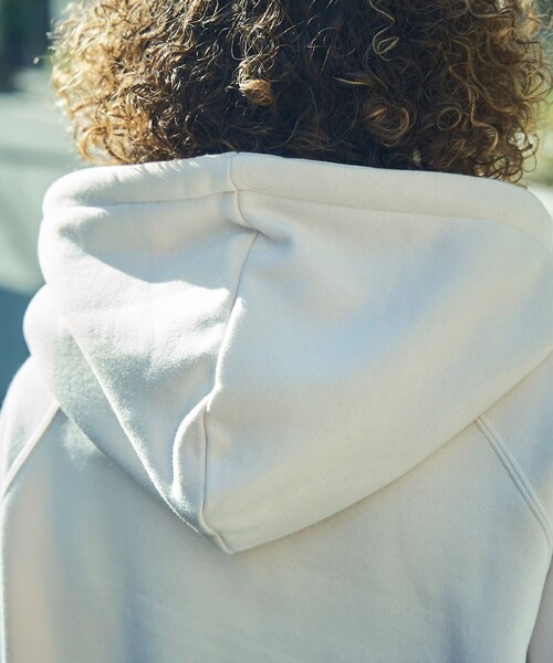 PUBLUX（パブリュクス）の「▽【PUBLUX/パブリュクス】 サガラ刺繍フーディースウェットパーカー（パーカー・レディース・アイボリー/スミクロ/グレー/グリーン・ﾌﾘ-）」の18枚目の写真