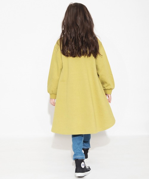BRANSHES(ブランシェス)の「フレアデザインワンピース(ワンピース・キッズ・カーキ/チャコールグレー・110/100/150/120/140/130/90)」の10枚目の写真