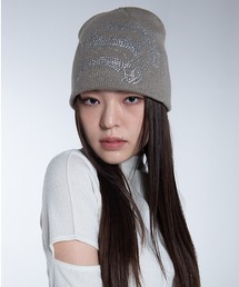 SETUPEXE | 【SETUP‐EXE/セットアップエグゼ】Crystal cubic logo Beanie/クリスタル ロゴビーニー ロゴニット帽(ニットキャップ/ビーニー)