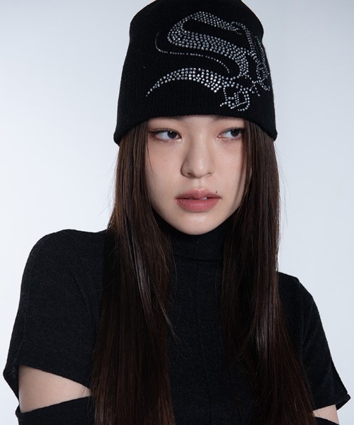 ★関税込★SETUP-EXE★Crystal cubic logo Beanie★ビーニー★ ☆関税込☆SETUP-EXE☆Crystal cubic logo Beanie☆ビーニー