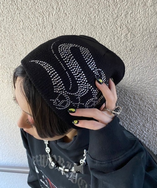 ★関税込★SETUP-EXE★Crystal cubic logo Beanie★ビーニー★ ☆関税込☆SETUP-EXE☆Crystal cubic logo Beanie☆ビーニー