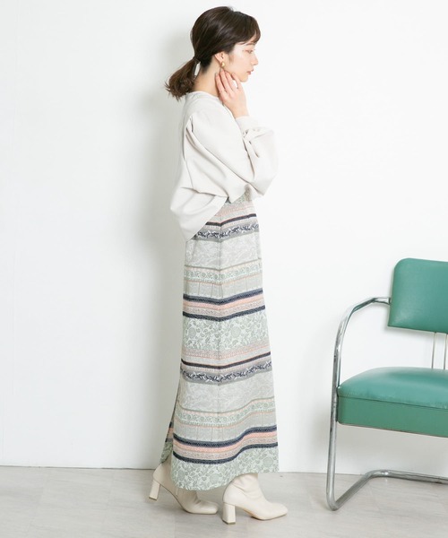 KBF（ケイビーエフ）の「ボリュームスリーブライトブルゾン（ブルゾン・レディース・アイボリー/ライトカーキ/ブルー系その他・ONE）」の10枚目の写真