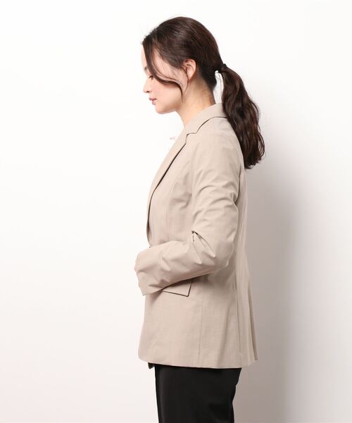 fleur by mint breeze(フルールバイミントブリーズ)の「【M~5L 大きいサイズ】ロング テーラードジャケット(テーラードジャケット・レディース・ベージュ/ネイビー・LL/3L/4L/5L/L/M)」の18枚目の写真