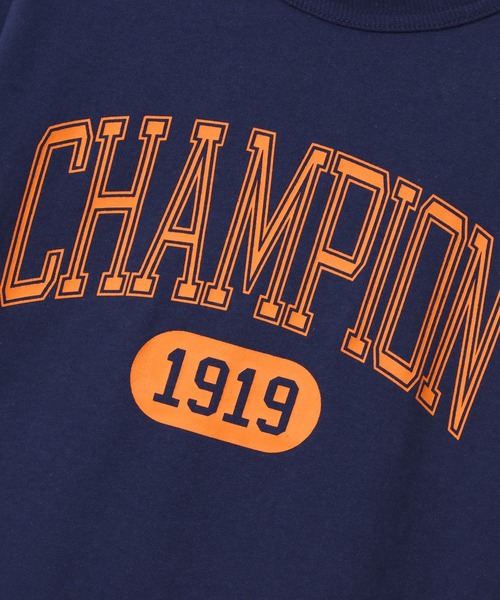 Champion（チャンピオン）の「【Champion/チャンピオン】キッズ キャンパス ショートスリーブTシャツ（Tシャツ/カットソー・キッズ・オレンジ/ネイビー/ライトグリーン/オフホワイト・100/120/130/110/140）」の17枚目の写真