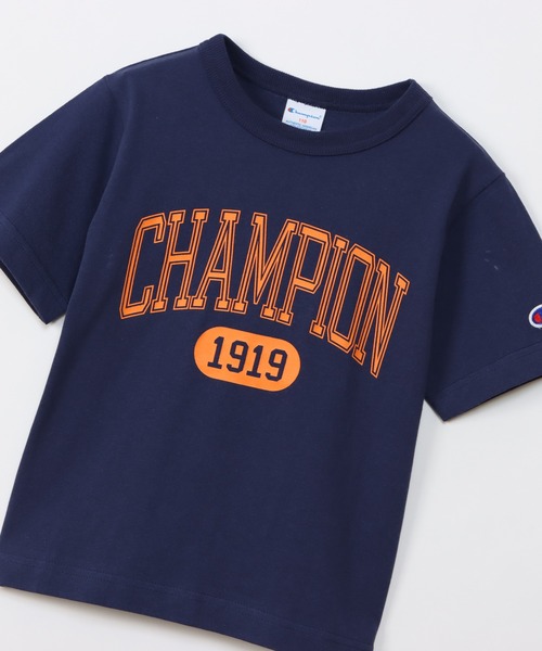 Champion（チャンピオン）の「【Champion/チャンピオン】キッズ キャンパス ショートスリーブTシャツ（Tシャツ/カットソー・キッズ・オレンジ/ネイビー/ライトグリーン/オフホワイト・100/120/130/110/140）」の18枚目の写真