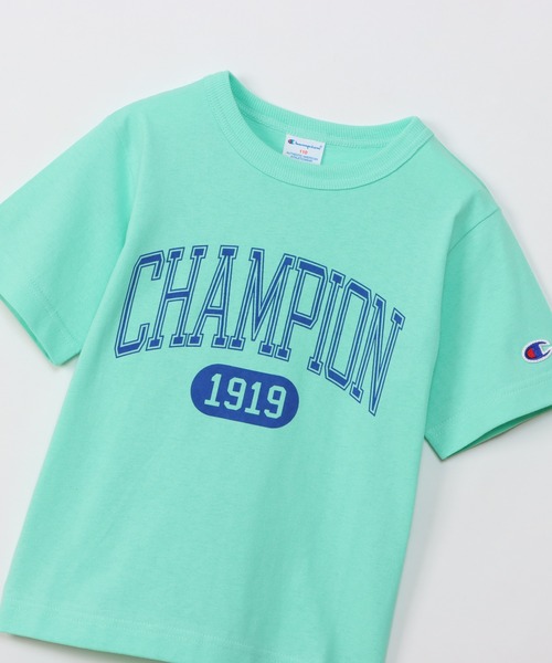 Champion（チャンピオン）の「【Champion/チャンピオン】キッズ キャンパス ショートスリーブTシャツ（Tシャツ/カットソー・キッズ・オレンジ/ネイビー/ライトグリーン/オフホワイト・100/120/130/110/140）」の15枚目の写真