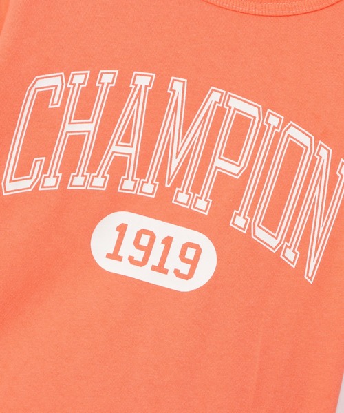 Champion（チャンピオン）の「【Champion/チャンピオン】キッズ キャンパス ショートスリーブTシャツ（Tシャツ/カットソー・キッズ・オレンジ/ネイビー/ライトグリーン/オフホワイト・100/120/130/110/140）」の20枚目の写真