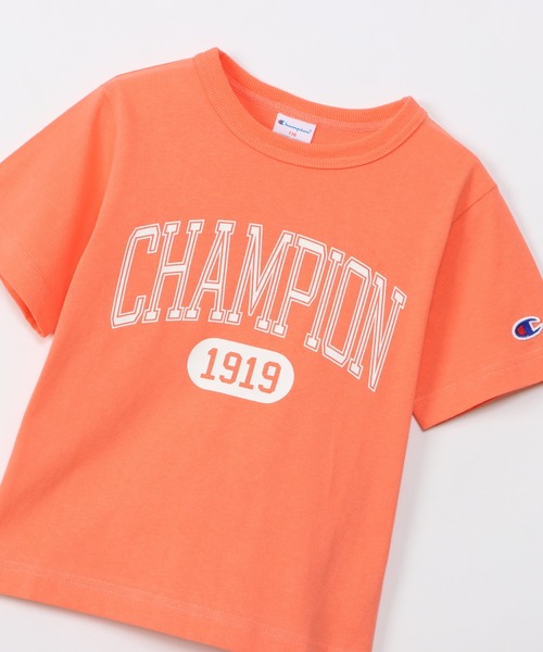 Champion（チャンピオン）の「【Champion/チャンピオン】キッズ キャンパス ショートスリーブTシャツ（Tシャツ/カットソー・キッズ・オレンジ/ネイビー/ライトグリーン/オフホワイト・100/120/130/110/140）」の21枚目の写真