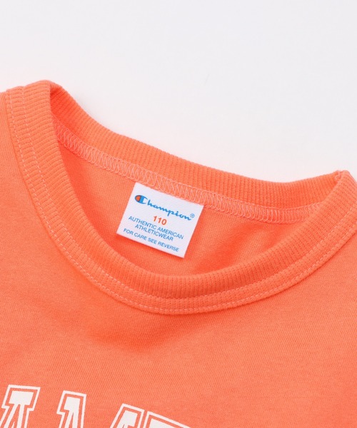 Champion（チャンピオン）の「【Champion/チャンピオン】キッズ キャンパス ショートスリーブTシャツ（Tシャツ/カットソー・キッズ・オレンジ/ネイビー/ライトグリーン/オフホワイト・100/120/130/110/140）」の22枚目の写真