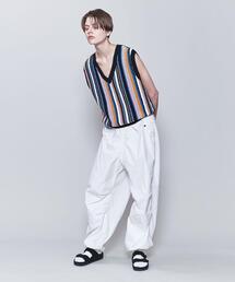 ベスト+ジレ 6 (ROKU) - 6 ROKU MULTI STRIPE KAGIBARI VEST 6（ロク）の「＜6(ROKU)＞MULTI STRIPE KAGIBARI VEST/ベスト（ベスト