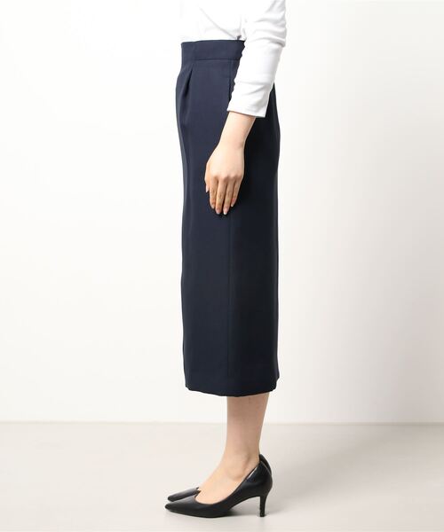 allureville（アルアバイル）の「ダブルオックススカート（スカート・レディース・グリーン/ネイビー/ベージュ・1/2）」の4枚目の写真