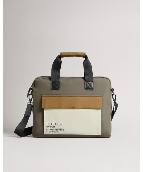 Ted Baker(テッドベーカー)の「FREDS カラーブロック ドキュメント バッグ (ナイロン素材)(ビジネスバッグ・メンズ・カーキ/タン・O/S)」の2枚目の写真