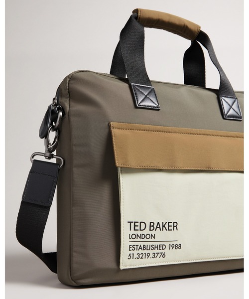 Ted Baker(テッドベーカー)の「FREDS カラーブロック ドキュメント バッグ (ナイロン素材)(ビジネスバッグ・メンズ・カーキ/タン・O/S)」の7枚目の写真