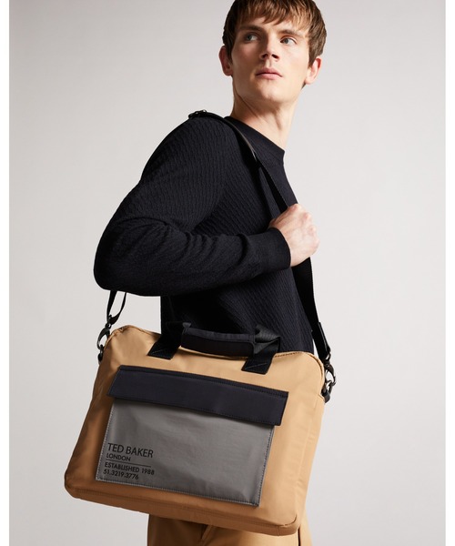 Ted Baker(テッドベーカー)の「FREDS カラーブロック ドキュメント バッグ (ナイロン素材)(ビジネスバッグ・メンズ・カーキ/タン・O/S)」の11枚目の写真