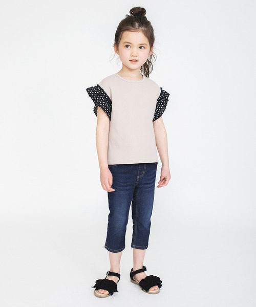 BRANSHES（ブランシェス）の「プレミアムストレッチデニムカプリパンツ（その他パンツ・キッズ・ネイビー/ブルー/アイボリー・100/110/120/130/140/150/90）」の9枚目の写真