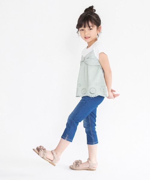 BRANSHES（ブランシェス）の「プレミアムストレッチデニムカプリパンツ（その他パンツ・キッズ・ネイビー/ブルー/アイボリー・100/110/120/130/140/150/90）」の11枚目の写真