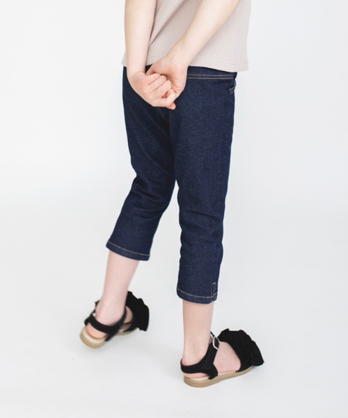 BRANSHES（ブランシェス）の「プレミアムストレッチデニムカプリパンツ（その他パンツ・キッズ・ネイビー/ブルー/アイボリー・100/110/120/130/140/150/90）」の5枚目の写真