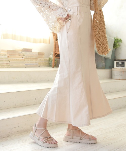 sango（sango）の「マーメイドジャンスカ（スカート・レディース・ベージュ/インディゴブルー/アイボリー・FREE）」の10枚目の写真