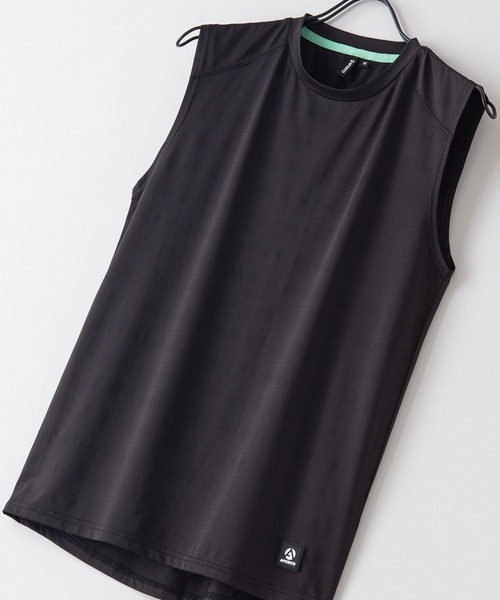 JEANS MATE(ジーンズメイト)の「【APORITO/アポリト】UVカットドライジャガードメッシュマッスルタンクトップ(タンクトップ・メンズ・チャコールグレー/ブラック/ブルー系その他・MEDIUM/LARGE/X-LARGE)」の2枚目の写真