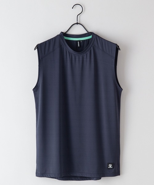 JEANS MATE(ジーンズメイト)の「【APORITO/アポリト】UVカットドライジャガードメッシュマッスルタンクトップ(タンクトップ・メンズ・チャコールグレー/ブラック/ブルー系その他・MEDIUM/LARGE/X-LARGE)」の6枚目の写真