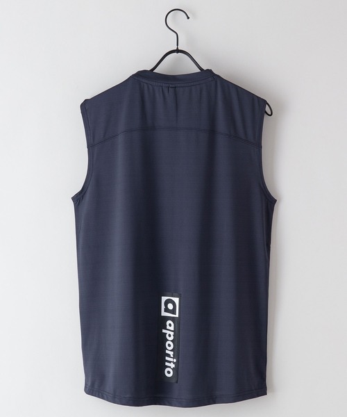 JEANS MATE(ジーンズメイト)の「【APORITO/アポリト】UVカットドライジャガードメッシュマッスルタンクトップ(タンクトップ・メンズ・チャコールグレー/ブラック/ブルー系その他・MEDIUM/LARGE/X-LARGE)」の9枚目の写真