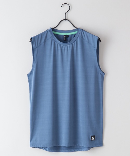 JEANS MATE(ジーンズメイト)の「【APORITO/アポリト】UVカットドライジャガードメッシュマッスルタンクトップ(タンクトップ・メンズ・チャコールグレー/ブラック/ブルー系その他・MEDIUM/LARGE/X-LARGE)」の7枚目の写真