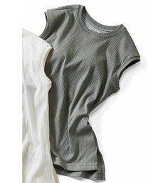 IEDIT | IEDIT USAコットンのカップ付きノースリーブトップス(タンクトップ)