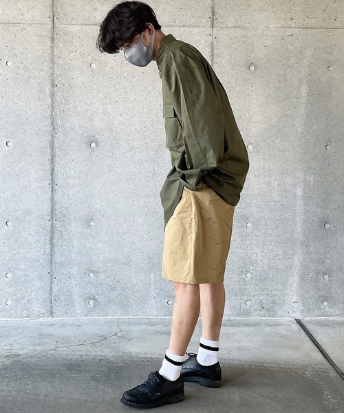 y/m by れぽすけ(イムバイレポスケ)の「BIGポケットワイドCPOシャツ(シャツ/ブラウス・メンズ・ホワイト/カーキ・MEDIUM/LARGE)」の21枚目の写真