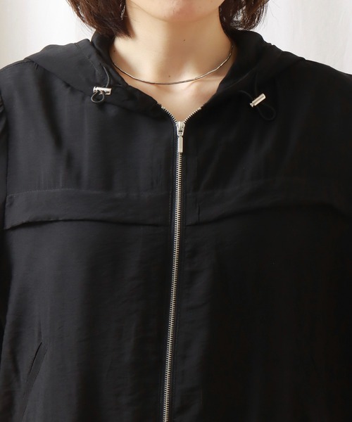 libelle more（リベル モア）の「シアーマウンテンパーカー　フード付きブルゾン（マウンテンパーカー・レディース・ベージュ/ライトカーキ/ブラック/ライラック/オフホワイト・M/L）」の18枚目の写真