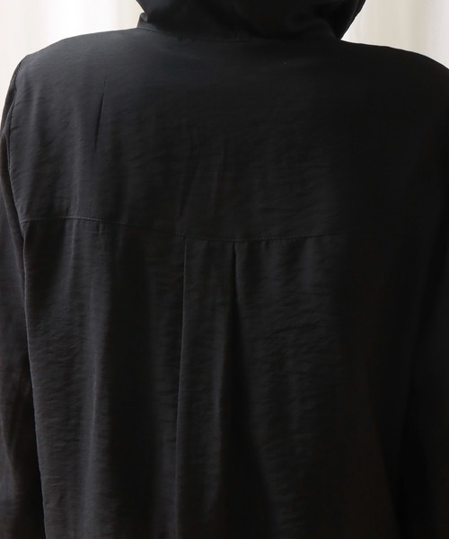 libelle more（リベル モア）の「シアーマウンテンパーカー　フード付きブルゾン（マウンテンパーカー・レディース・ベージュ/ライトカーキ/ブラック/ライラック/オフホワイト・M/L）」の11枚目の写真