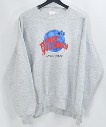 【ヴィンテージ古着】PLANET HOLLYWOOD/プラネットハリウッド クルーネックスウェット USA製