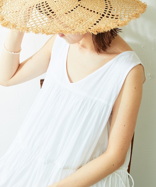 AHUJAS（オージャス）の「Ahuja's/コットンフレアワンピース（ワンピース・レディース・ホワイト・FREE）」の20枚目の写真