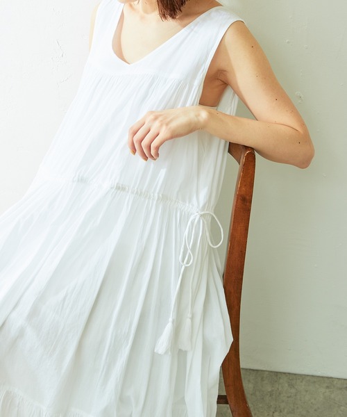 AHUJAS（オージャス）の「Ahuja's/コットンフレアワンピース（ワンピース・レディース・ホワイト・FREE）」の21枚目の写真