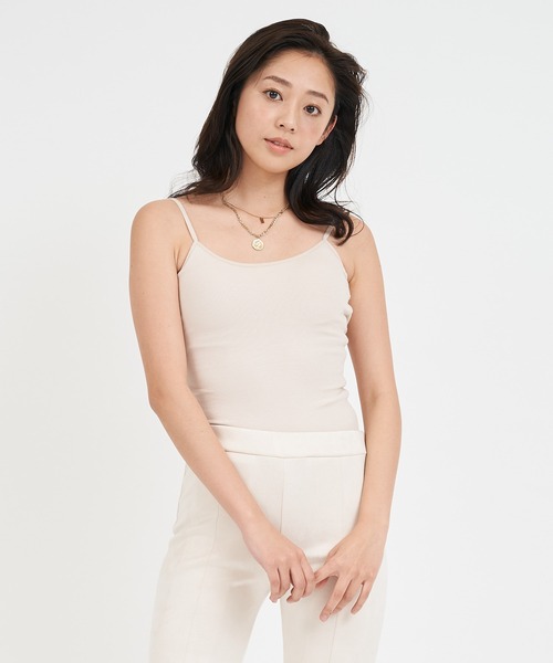 ROYAL PARTY(ロイヤルパーティー)の「カップ付バックオープンキャミソール(キャミソール・レディース・ベージュ/ブラック/モカ・FREE)」の3枚目の写真