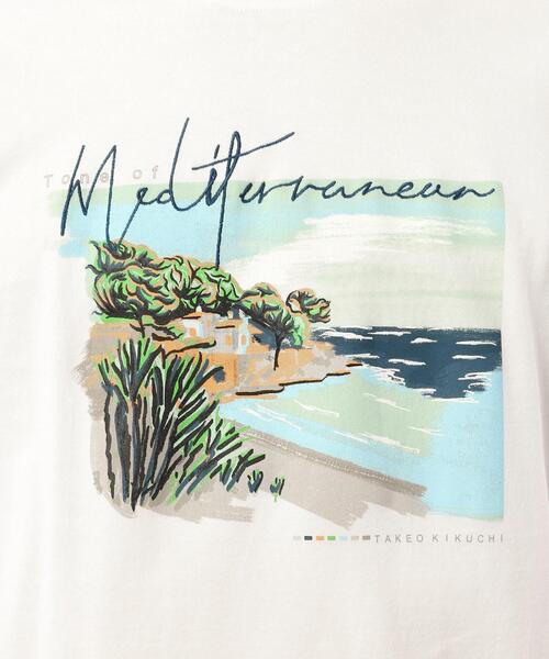 TAKEO KIKUCHI（タケオキクチ）の「◆【Made in JAPAN / Sサイズ～】アートプリント Tシャツ（Tシャツ/カットソー・メンズ・ライトベージュ/ホワイト/ダークネイビー/ネイビー/ホワイト系/ベージュ・01/04/02/03）」の18枚目の写真