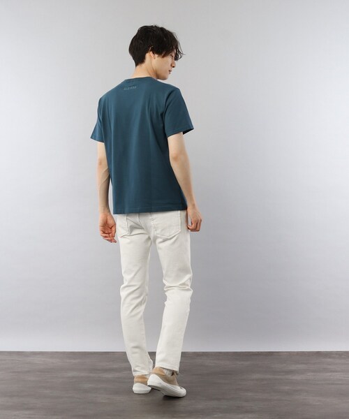 TAKEO KIKUCHI（タケオキクチ）の「◆【Made in JAPAN / Sサイズ～】アートプリント Tシャツ（Tシャツ/カットソー・メンズ・ライトベージュ/ホワイト/ダークネイビー/ネイビー/ホワイト系/ベージュ・01/04/02/03）」の9枚目の写真