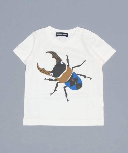 LITTLE BEAR CLUB(リトルベアクラブ)の「虫プリント半袖Tシャツ(Tシャツ/カットソー・キッズ・グリーン/ブラック/レッド/エメラルド/ブラウン/ブルー・130/110/80/90/120/100)」の2枚目の写真