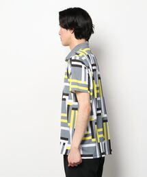 LANVIN SPORT（ランバンスポール）の「幾何学プリント半袖ポロシャツ