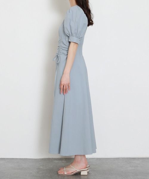 archives（アルシーヴ）の「ウエストドロストワンピース（ワンピース・レディース・ブラック/オレンジ/ブルー・MEDIUM）」の22枚目の写真