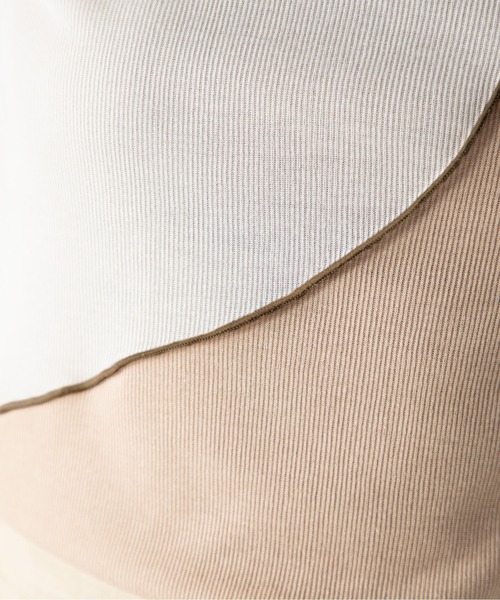 MILLION CARATS（ミリオンカラッツ）の「バイカラーメロートップス（Tシャツ/カットソー・レディース・ブラック/グレー/ベージュ・FREE）」の13枚目の写真