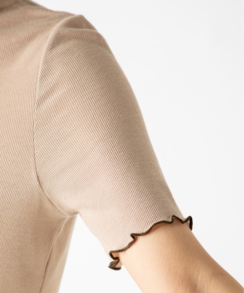 MILLION CARATS（ミリオンカラッツ）の「バイカラーメロートップス（Tシャツ/カットソー・レディース・ブラック/グレー/ベージュ・FREE）」の14枚目の写真