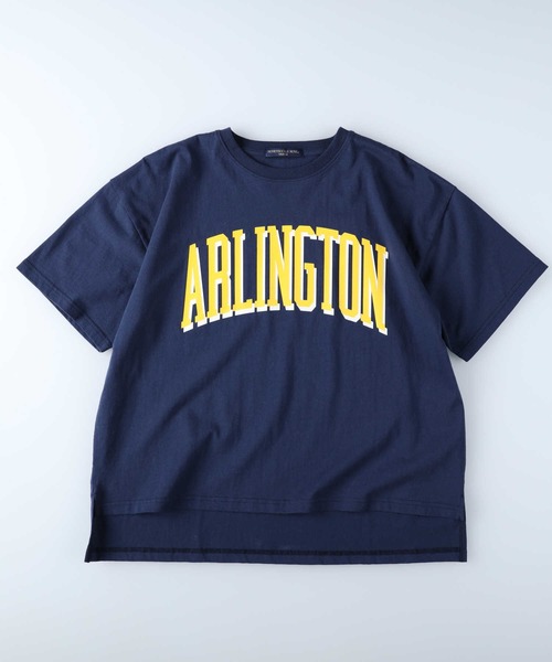 HONEYSUCKLE ROSE（ハニーサックルローズ）の「【HONEYSUCKLE ROSE】ビッグロゴプリントＴ（Tシャツ/カットソー・レディース・ホワイト/ネイビー/グリーン・M/L）」の6枚目の写真