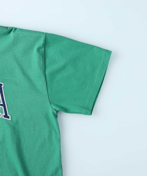 HONEYSUCKLE ROSE（ハニーサックルローズ）の「【HONEYSUCKLE ROSE】ビッグロゴプリントＴ（Tシャツ/カットソー・レディース・ホワイト/ネイビー/グリーン・M/L）」の14枚目の写真