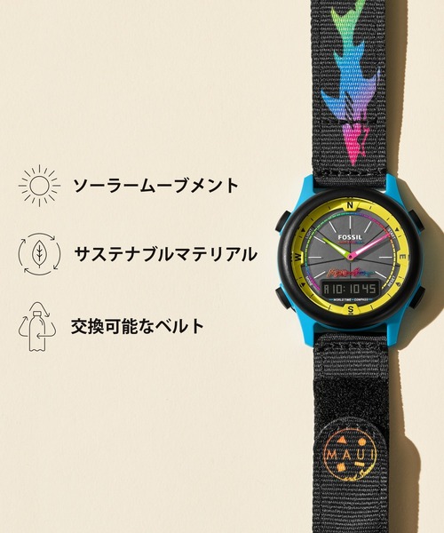FOSSIL（フォッシル）の「フォッシル 腕時計 メンズ アナログ プロプラネット LE1151（デジタル腕時計・メンズ・ブラック・FREE）」の8枚目の写真