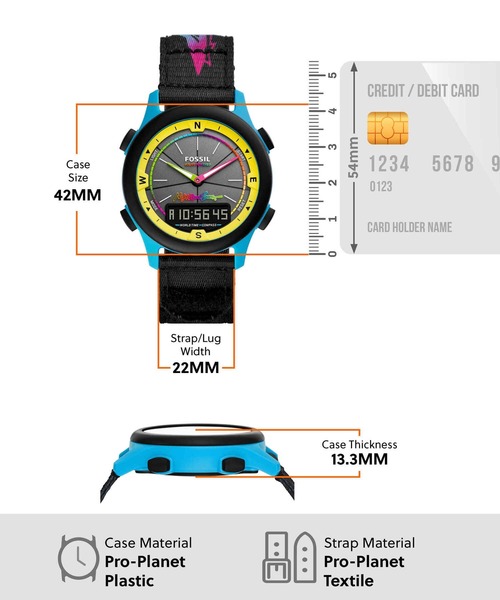 FOSSIL(フォッシル)の「フォッシル 腕時計 メンズ アナログ プロプラネット LE1151(デジタル腕時計・メンズ・ブラック・FREE)」の11枚目の写真