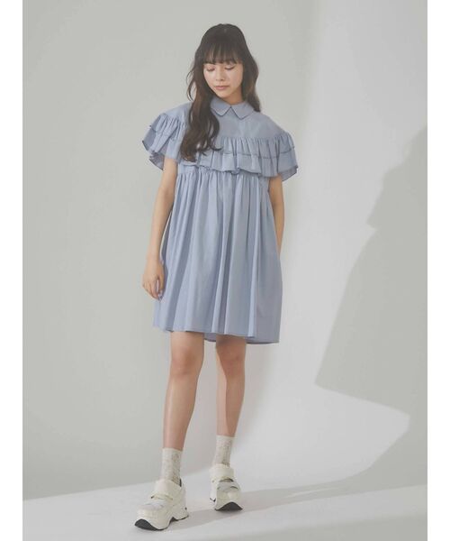 merry jenny（メリージェニー）の「ジャガードフリルバンドスニーカー（スニーカー・レディース・アイボリー/ブラック・SMALL/MEDIUM/LARGE）」の10枚目の写真