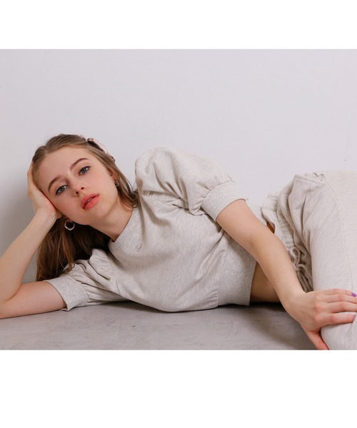 Seemi. byNICECLAUP（ シーミーバイナイスクラップ）の「Seemi　半袖スウェット　セットアップあり（スウェット・レディース・ホワイト/ピンク/オートミール・FREE）」の16枚目の写真