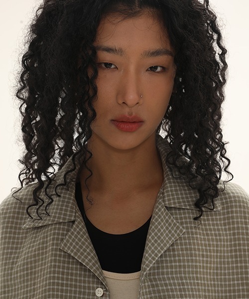 MASONPRINCE(メイソンプリンス)の「【MASONPRINCE】Oversized dyed open collar shirt CS2096(シャツ/ブラウス・メンズ・ライトカーキ/ネイビー・S/L/M)」の3枚目の写真
