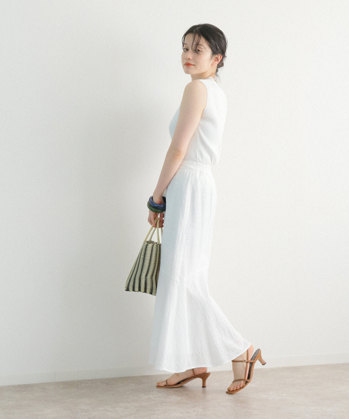 B.C STOCK（ベーセーストック）の「フロントボタン レースマーメイドスカート（スカート・レディース・ブラック/ホワイト/サックスブルー・FREE）」の19枚目の写真