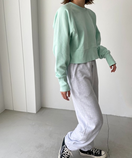 CANAL JEAN（キャナルジーン）の「スウェットカットソー（スウェット・レディース・ミント・ONE SIZE）」の7枚目の写真